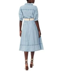Alternative view of Sam Edelman Women's Cotton Collared Belted Shirtdress