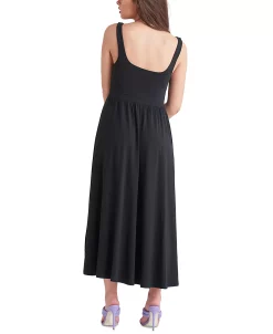 Alternative view of Black Tape Women's Banded-Waist Knit Sleeveless Midi Dress