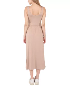 Black Tape Women's Banded-Waist Knit Sleeveless Midi Dress -Anne Klein Sales Store 23624927 fpx