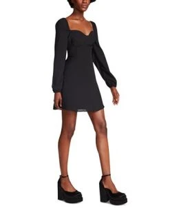 Alternative view of Steve Madden Women's Nicole Smocked-Back Bustier Mini Dress