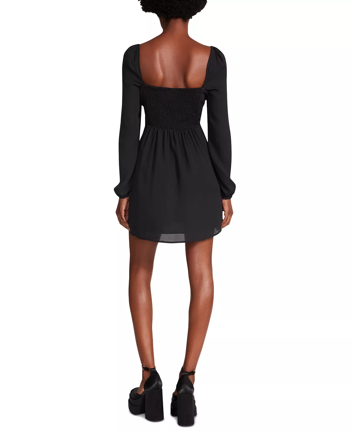 Steve Madden Women's Nicole Smocked-Back Bustier Mini Dress 4 Steve Madden Women's Nicole Smocked-Back Bustier Mini Dress - Image 4