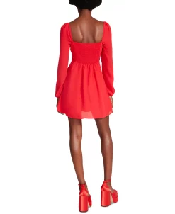 Steve Madden Women's Nicole Smocked-Back Bustier Mini Dress 11 Steve Madden Women's Nicole Smocked-Back Bustier Mini Dress -Anne Klein Sales Store 23642101 fpx