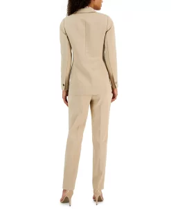 Alternative view of Anne Klein Faux Double Breasted Blazer, Chiffon Bow Blouse, And Bowie Pant