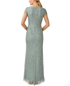 Alternative view of Adrianna Papell Women's Beaded Sequin Mermaid Gown