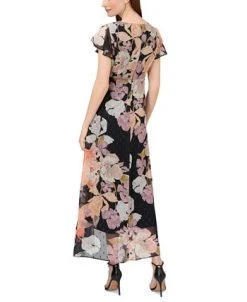 Alternative view of Adrianna Papell Women's Floral-Print Overlay Jumpsuit