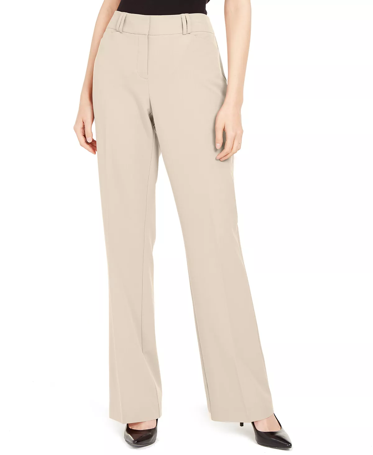 Alfani Women's Essential Curvy Bootcut Pants, Regular, Long & Short Lengths, Created For Macy's 6 Alfani Women's Essential Curvy Bootcut Pants, Regular, Long & Short Lengths, Created For Macy's - Image 6