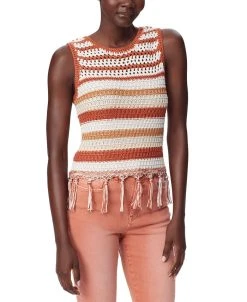 Sam Edelman Women's Fynn Crochet Sleeveless Tank Top