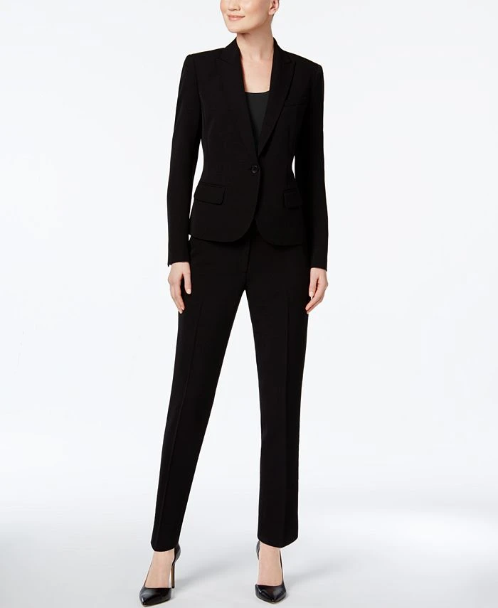 Anne Klein Executive Collection Single-Button Pantsuit, Created For Macy's 1 Anne Klein Executive Collection Single-Button Pantsuit, Created For Macy's